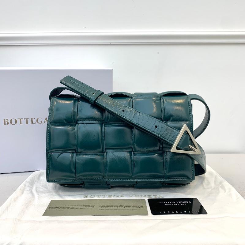 Bottega Veneta Handbags 591970 Sheepskin Dark Green